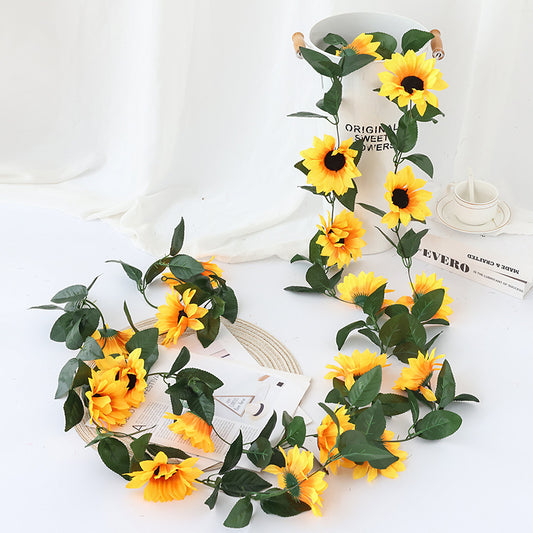 Artificial Sunflower Vine Garland - Wedding & Party Floral Decor