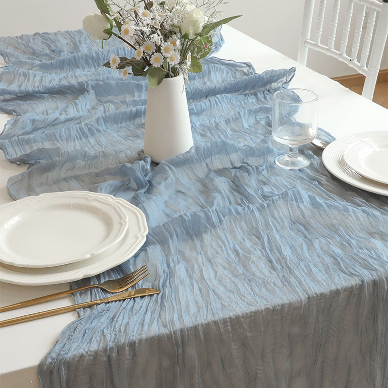Boho Gauze Cheesecloth Table Runner - 90 x 300cm Wedding Decor