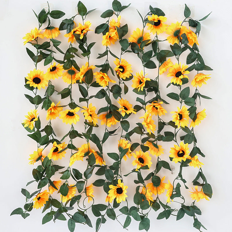 Artificial Sunflower Vine Garland - Wedding & Party Floral Decor