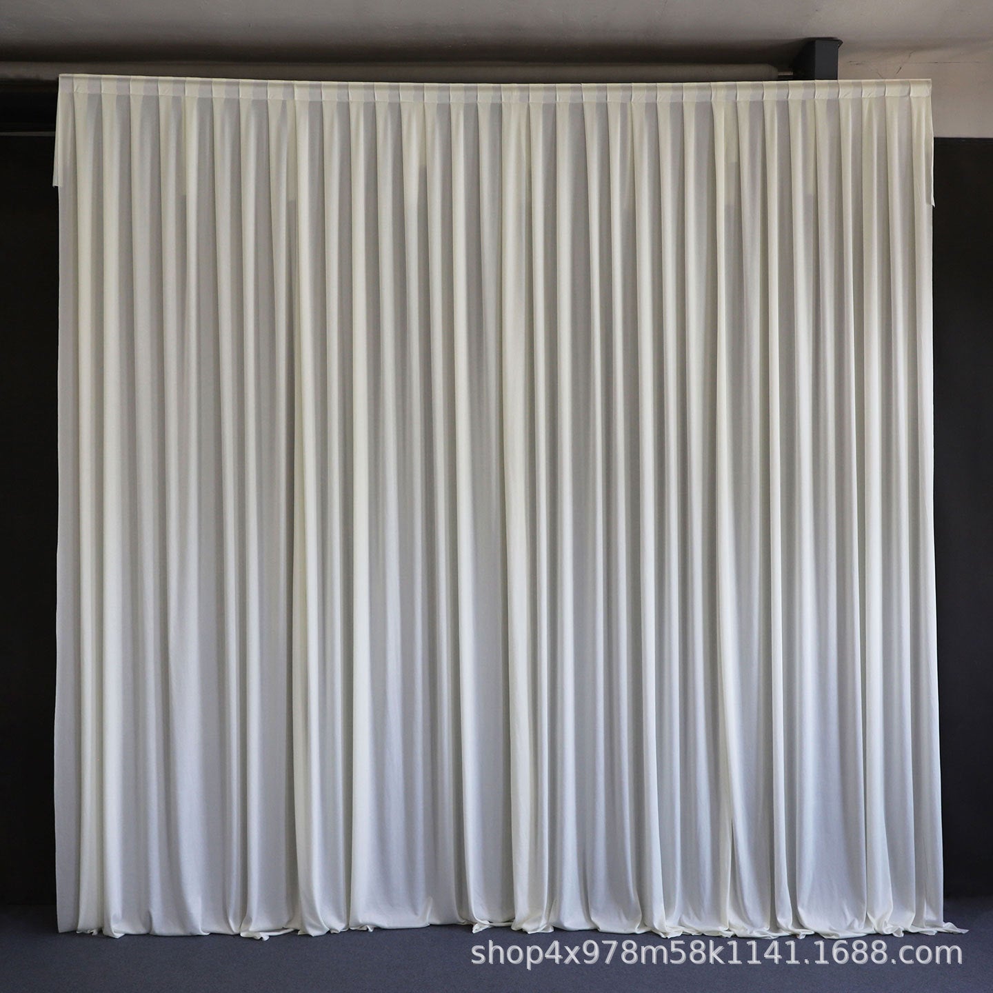Soft Milk Silk Backdrop Curtain - 3m x 3m Wedding Draping Panel