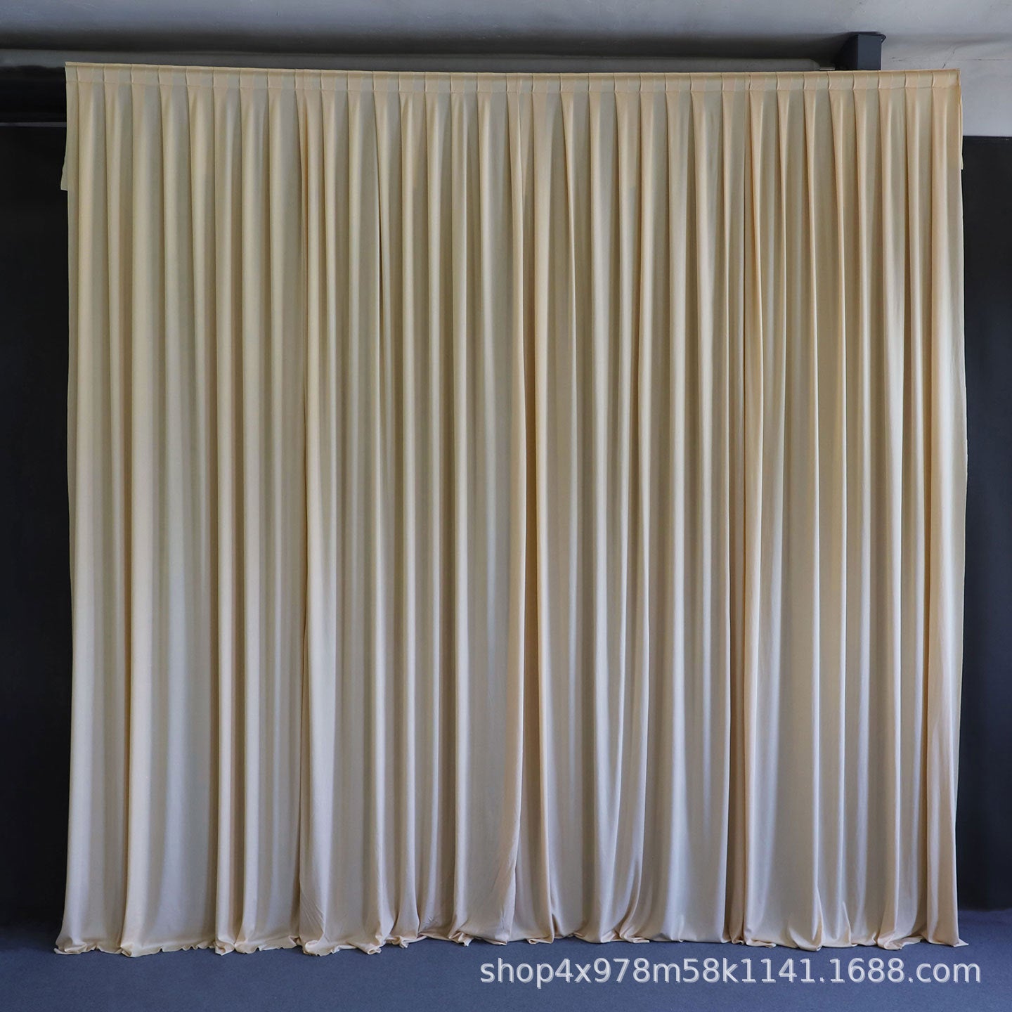Soft Milk Silk Backdrop Curtain - 3m x 3m Wedding Draping Panel