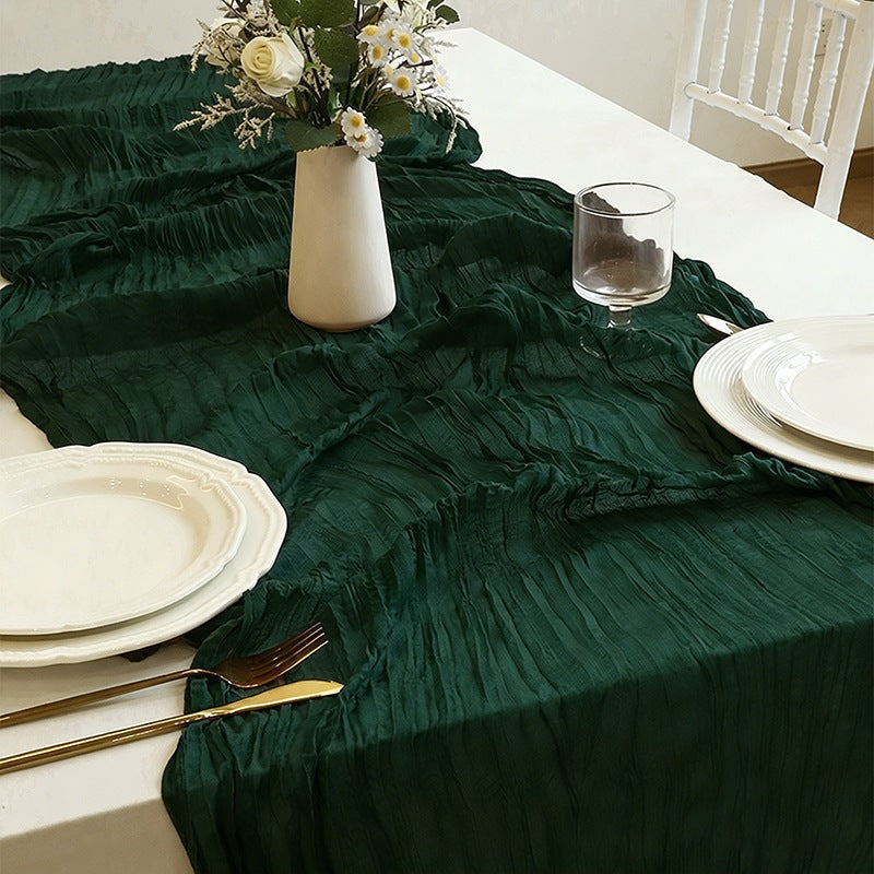 Boho Gauze Cheesecloth Table Runner - 90 x 300cm Wedding Decor