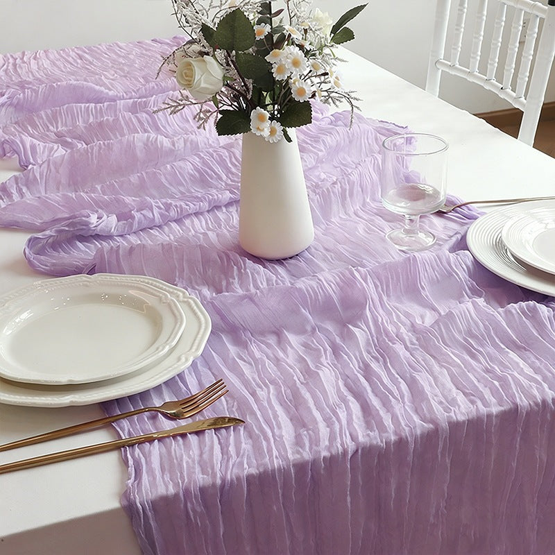 Boho Gauze Cheesecloth Table Runner - 90 x 300cm Wedding Decor