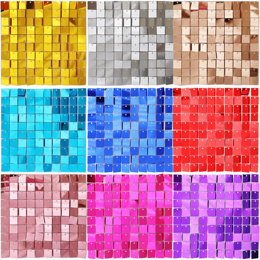 Sequin Shimmer Wall Backdrop Panels - 30 x 30cm Event Decor