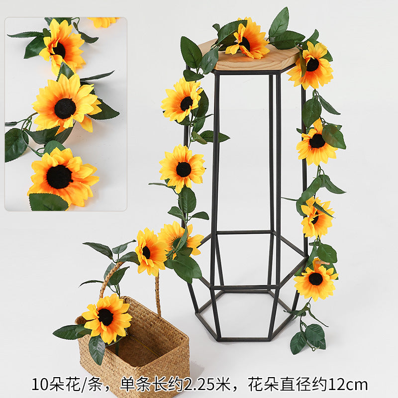 Artificial Sunflower Vine Garland - Wedding & Party Floral Decor
