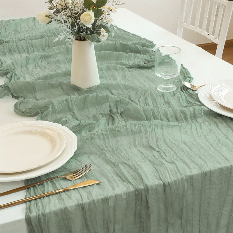 Boho Gauze Cheesecloth Table Runner - 90 x 300cm Wedding Decor