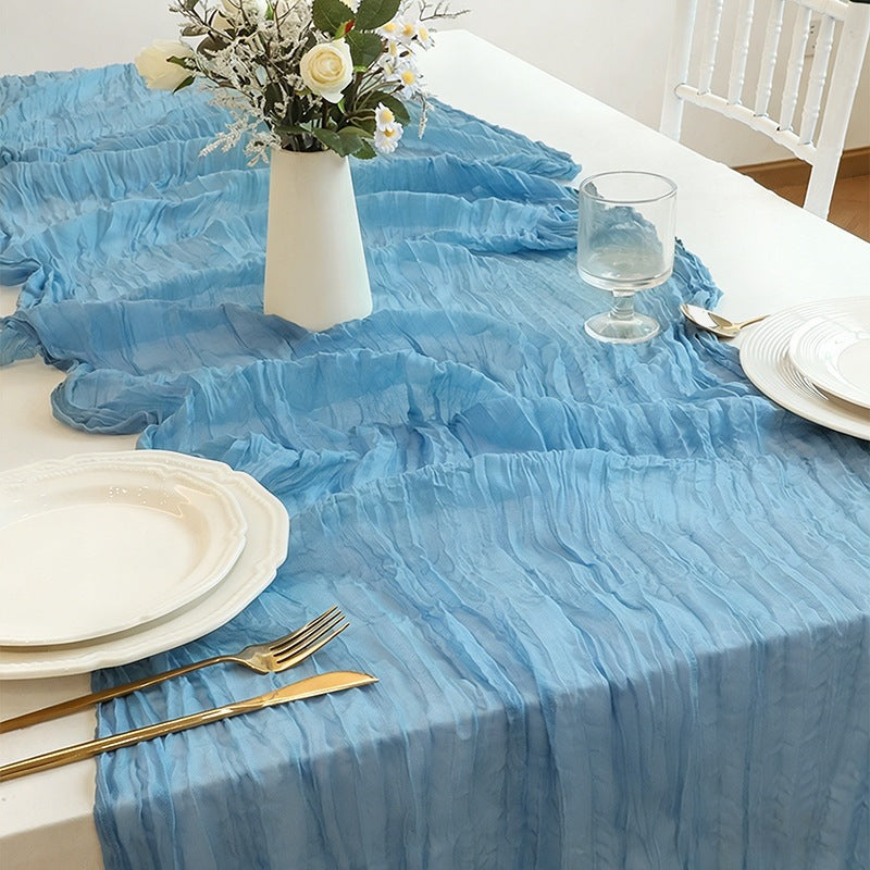 Boho Gauze Cheesecloth Table Runner - 90 x 300cm Wedding Decor