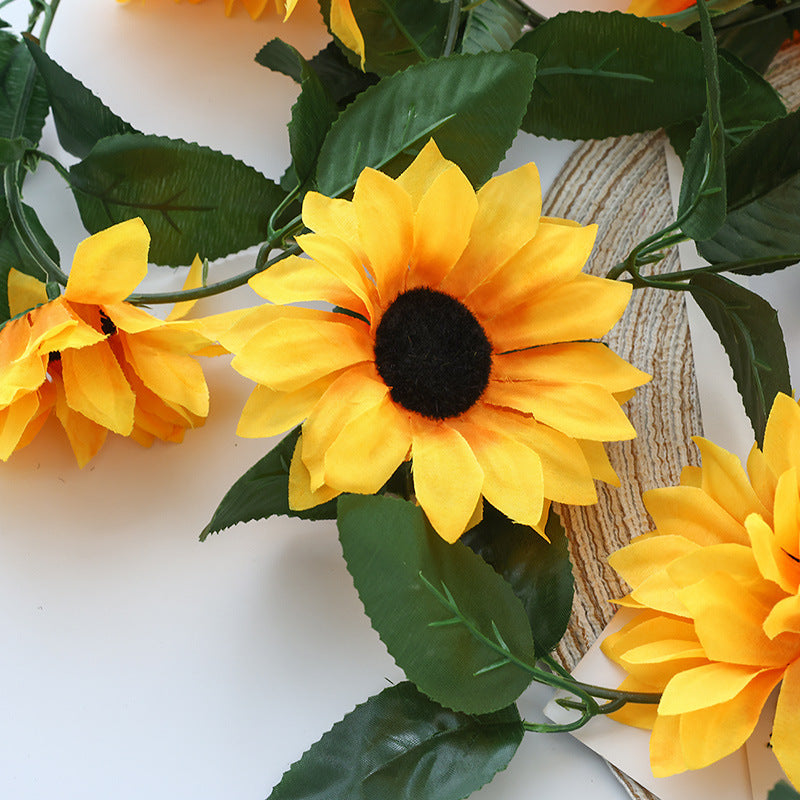Artificial Sunflower Vine Garland - Wedding & Party Floral Decor